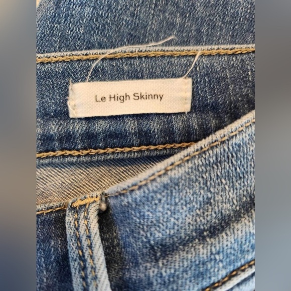 Frame Denim Le High Skinny Braided Leg Jeans sandbar size 32 - Picture 6 of 14